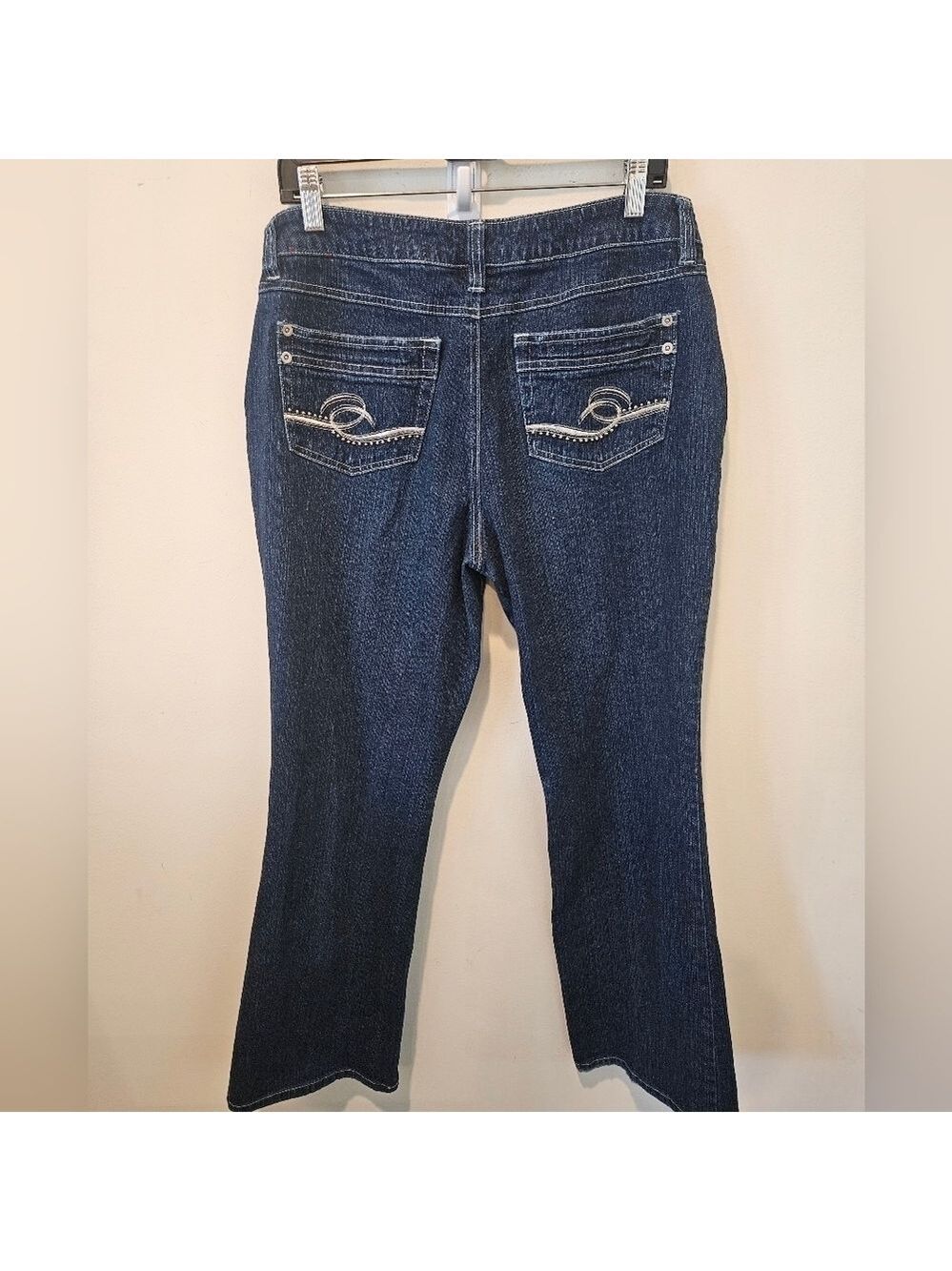 GITANO VINTAGE 80s WOMEN'S FLARED LONG INSEAM HIGH-RISE DENIM JEANS SIZE 12